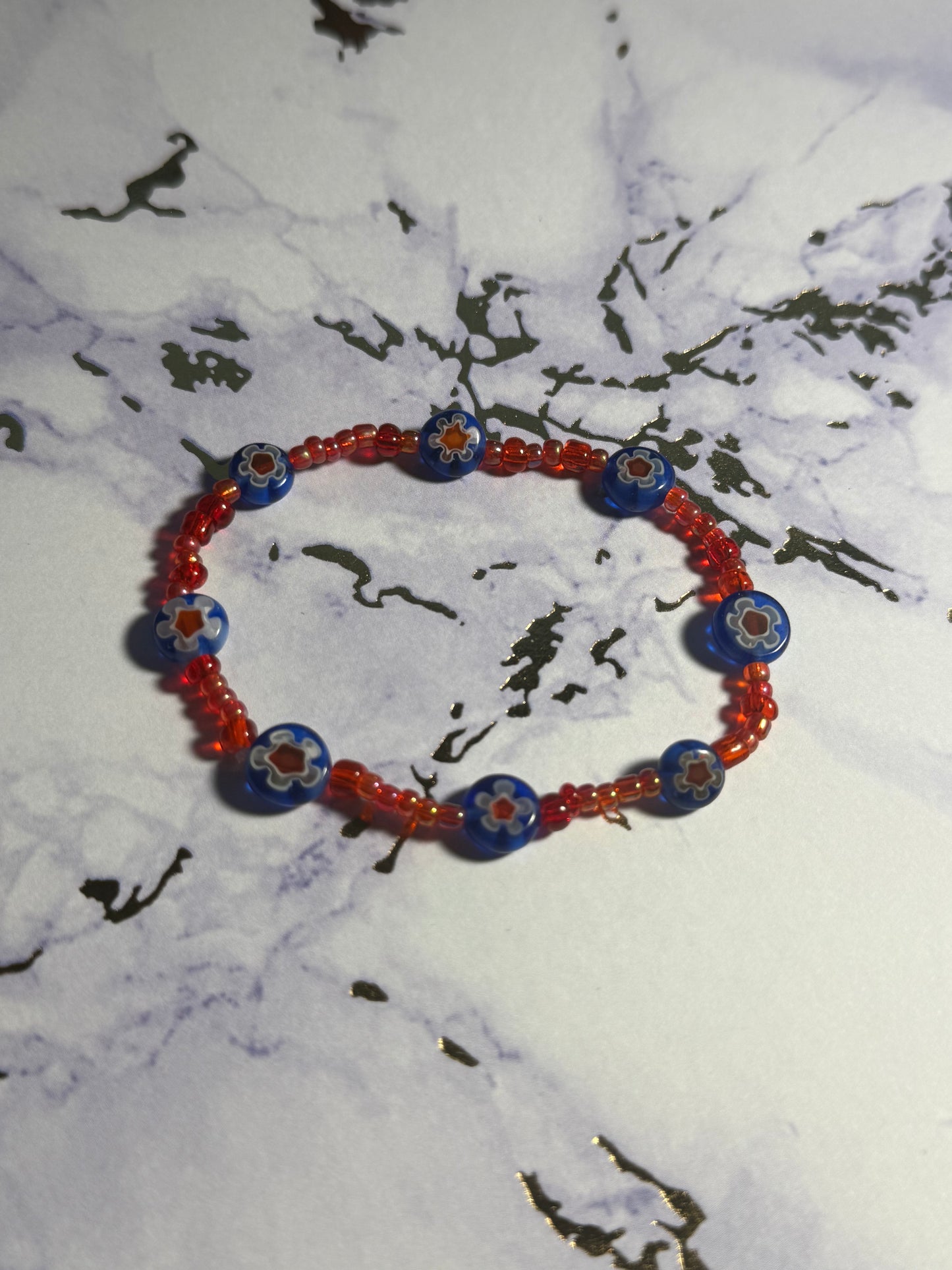Simple Flower Bead Bracelet