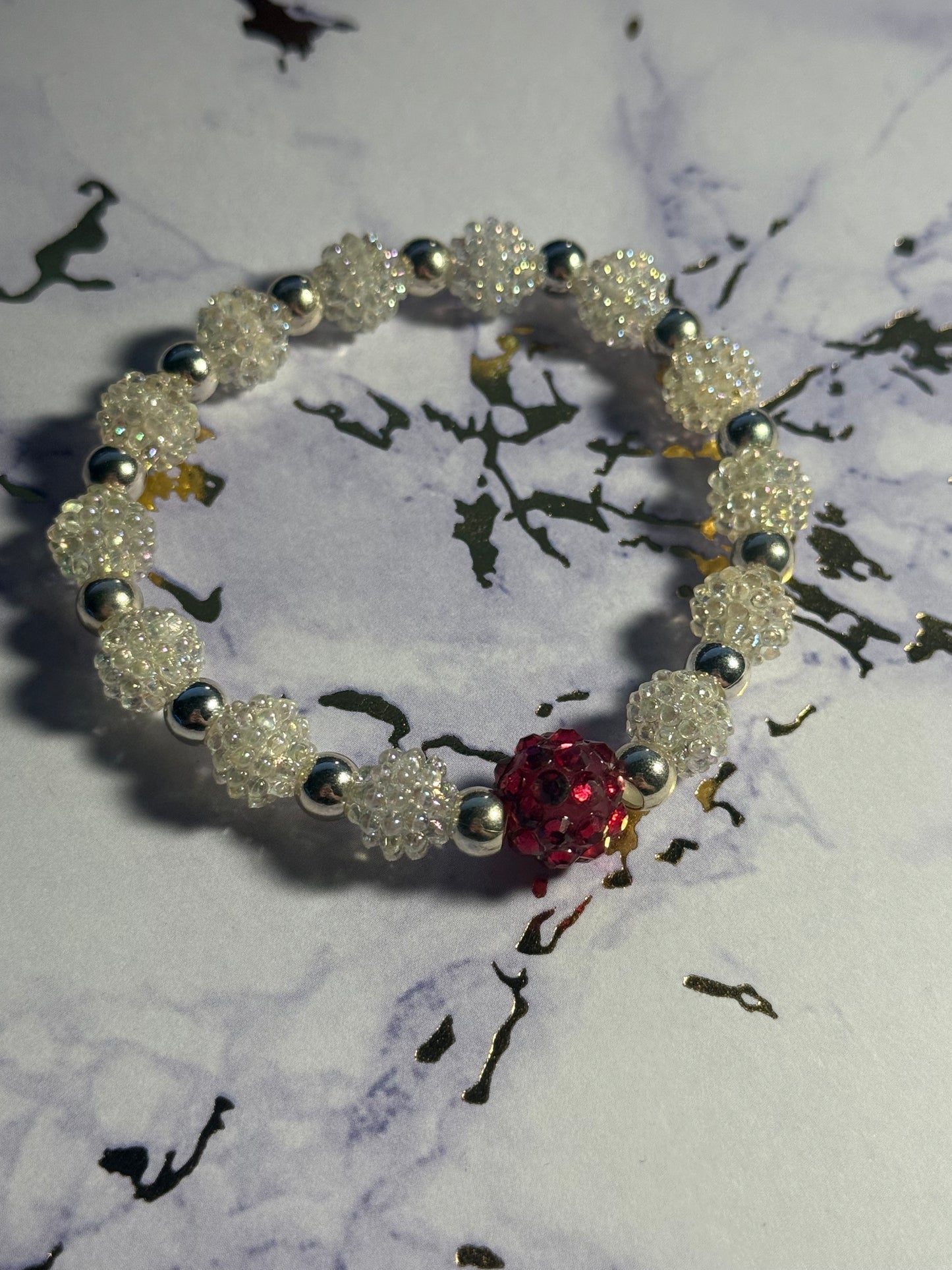 Funky Textured Bead Bracelet