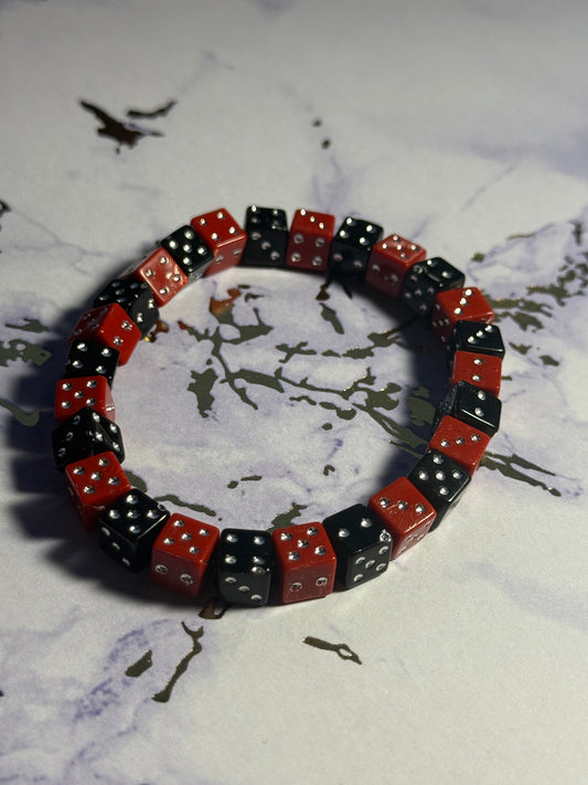 Dice Bead Stretch Bracelet