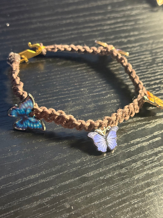 Butterfly Hemp Cord Bracelet