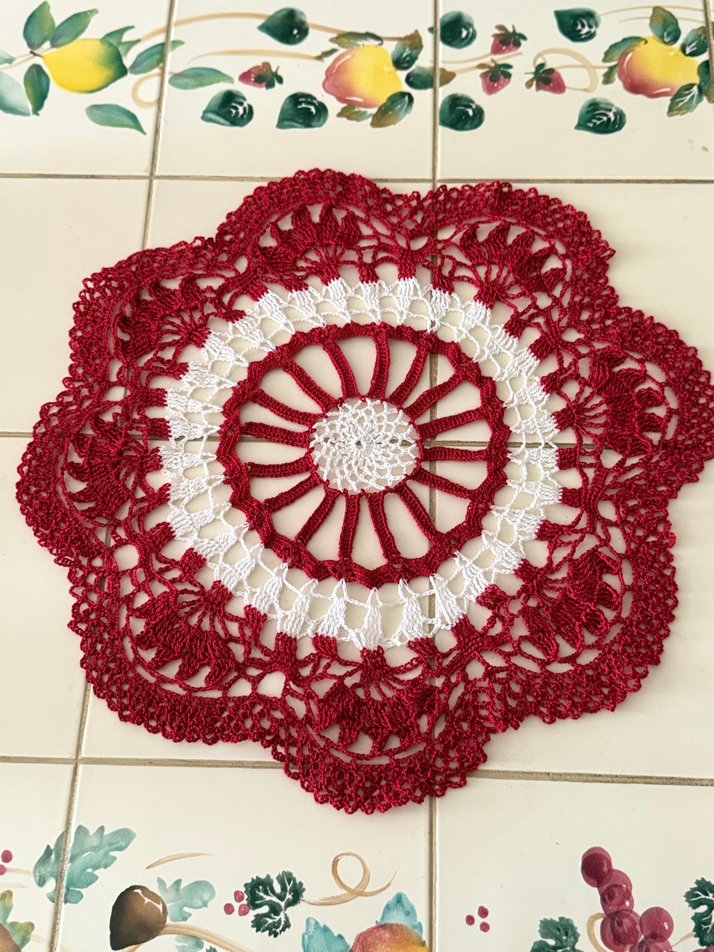 Ruby Slippers Doily