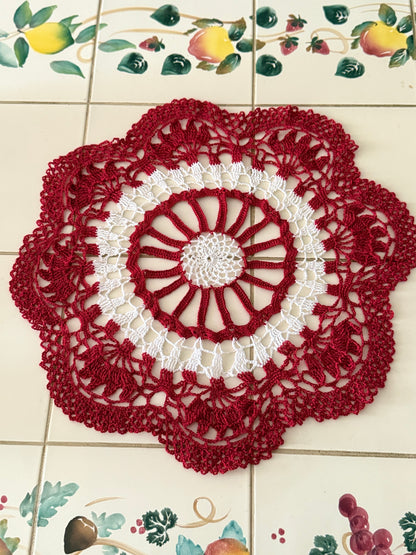 Ruby Slippers Doily