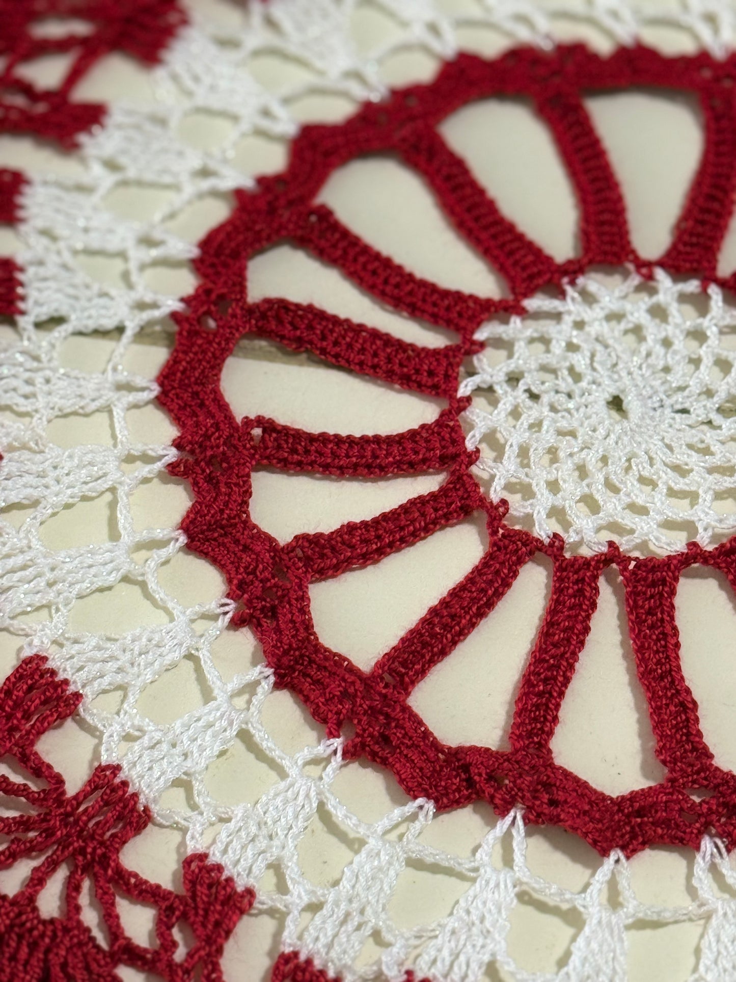 Ruby Slippers Doily