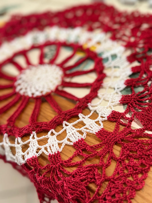 Ruby Slippers Doily