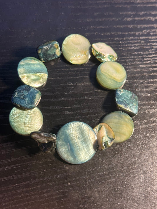 Funky Faux Shell Bracelet