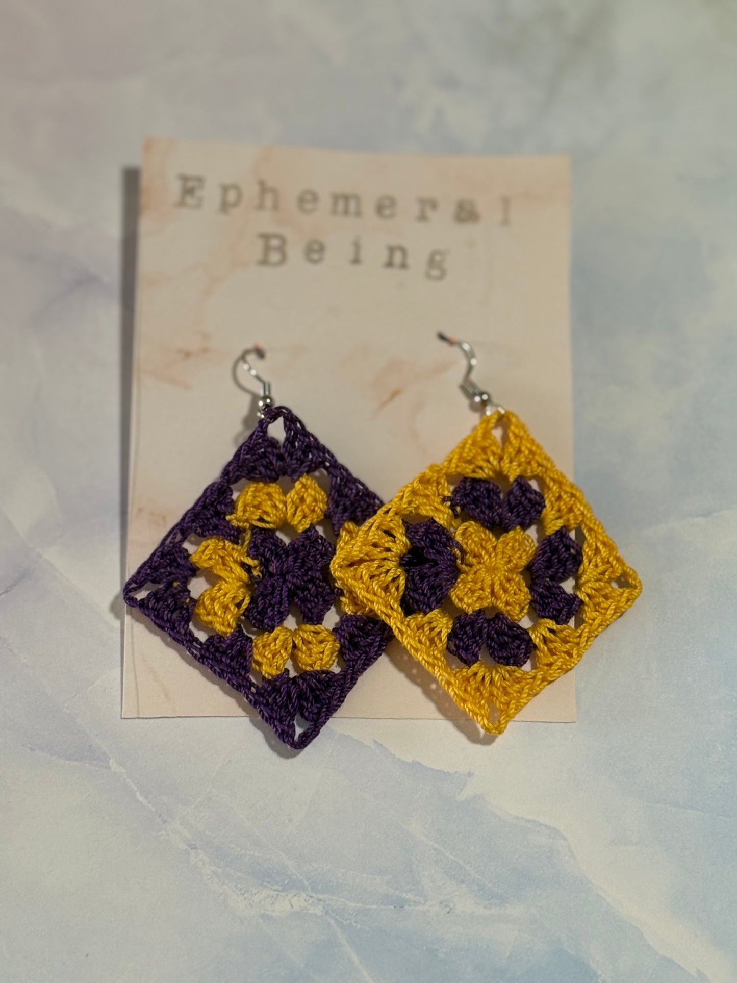 Mini Granny Square Earrings