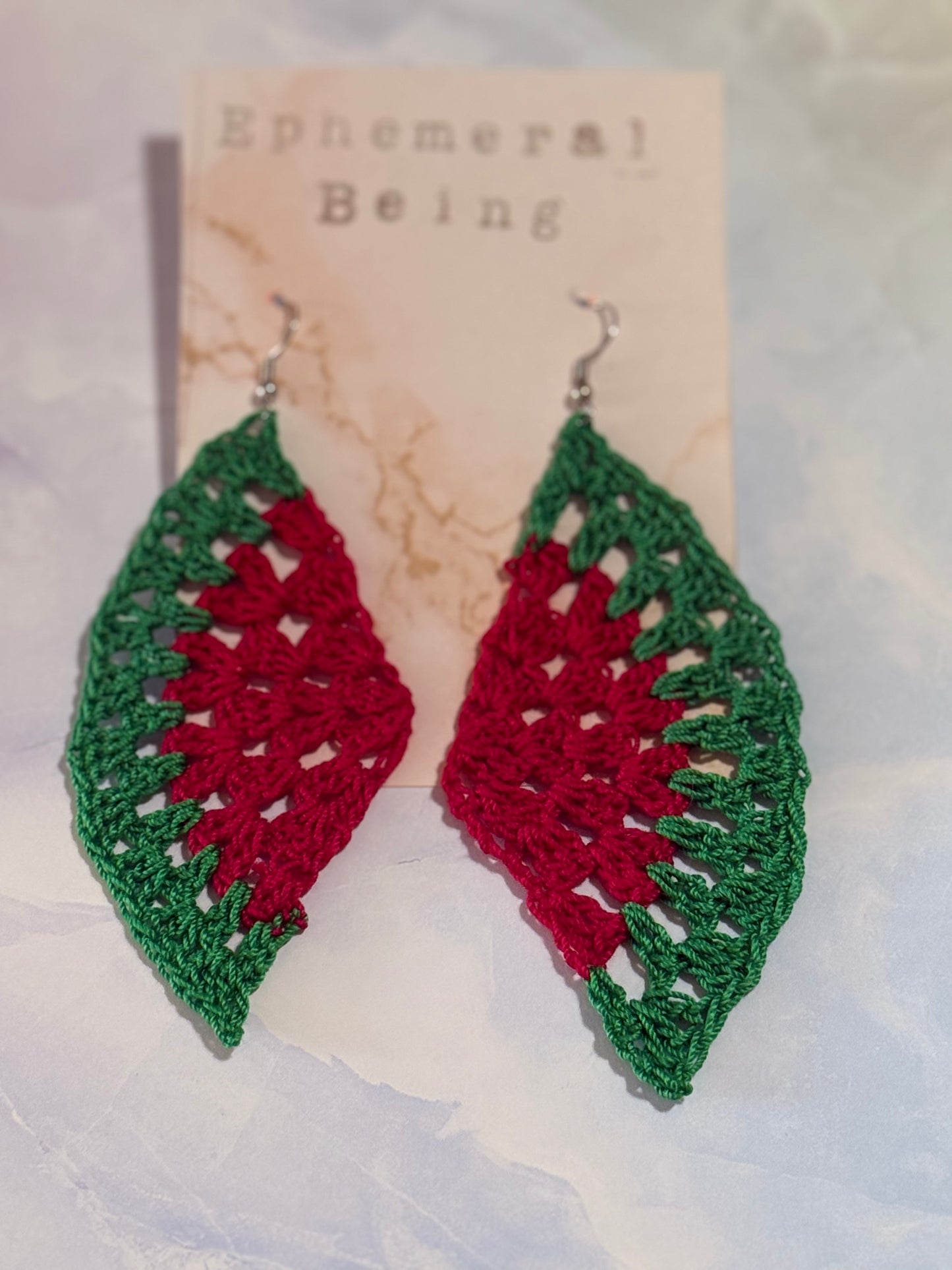 Watermelon Slice Earrings