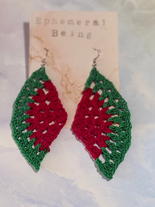 Watermelon Slice Earrings
