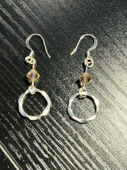 Silver Loops Necklace and Earrings Set