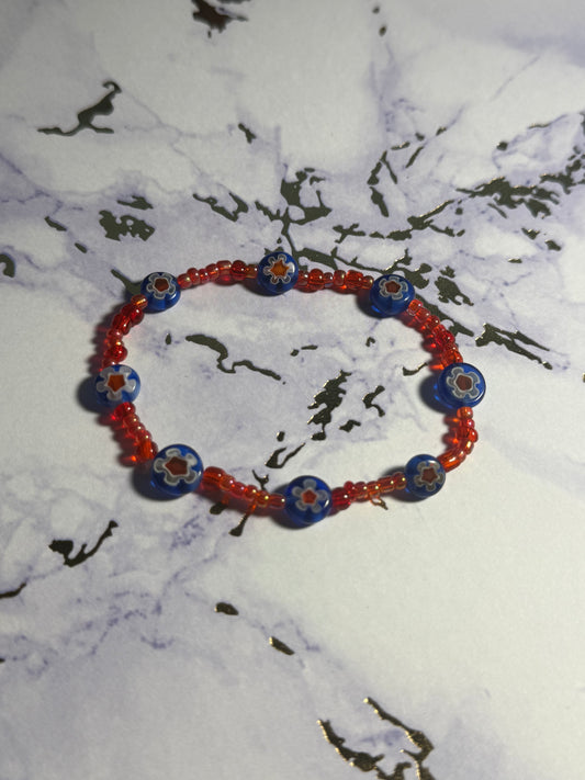 Simple Flower Bead Bracelet