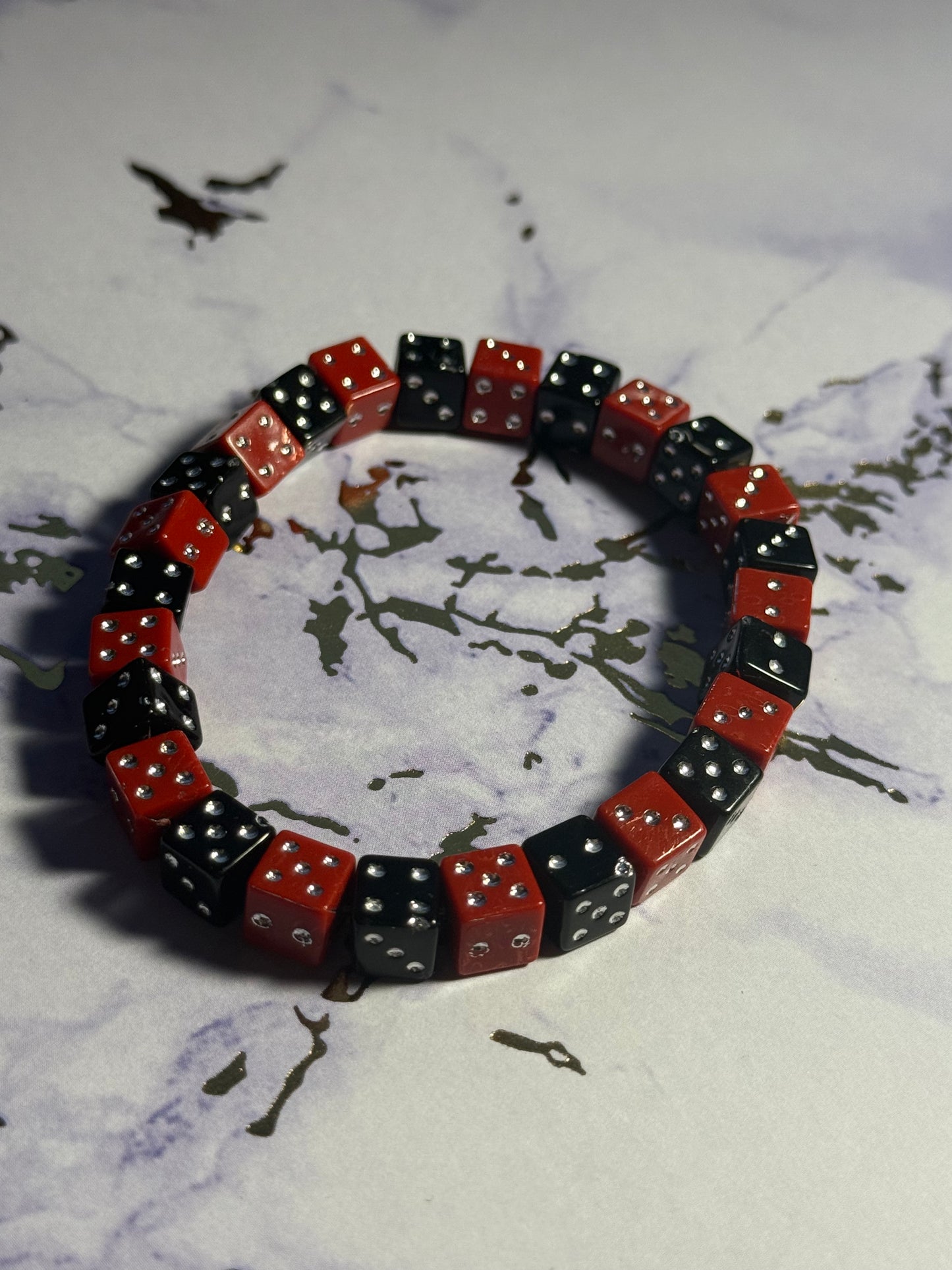 Dice Bead Stretch Bracelet