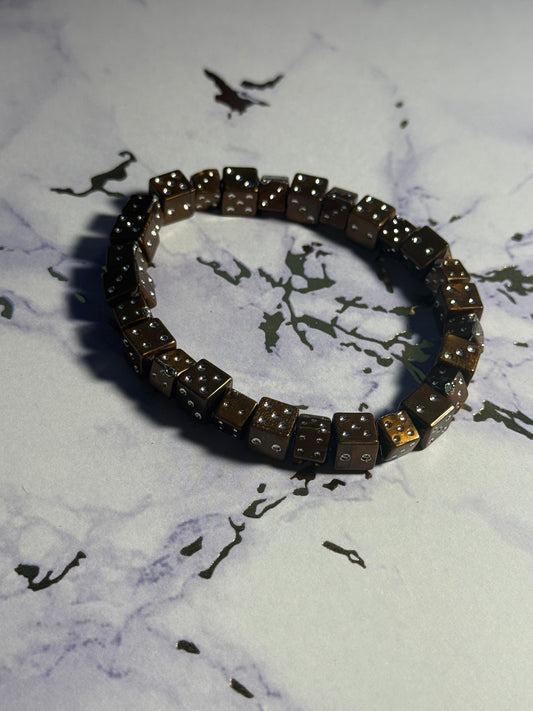 Dice Bead Stretch Bracelet