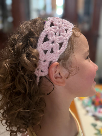 Pink Petals Headband - Youth